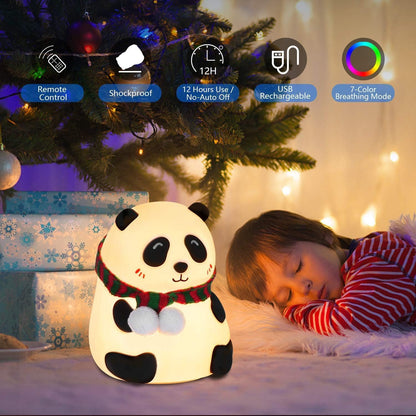 Cute Panda Silicone Lamp